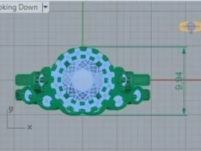 Two Part Engagement Ring 267 3D print model