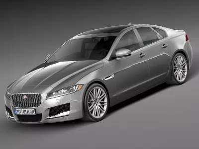 Jaguar XF 2016 bixenon 3D model