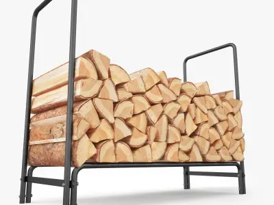 Firewood Rack for Fireplaces 3D model