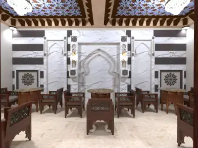 Moroccan restaurant 3D model