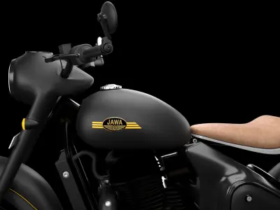 Jawa Motor BIke Low-poly 3D model