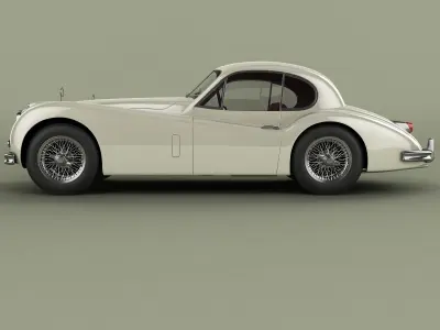 Jaguar XK140 Fixed Head Coupe 3D model