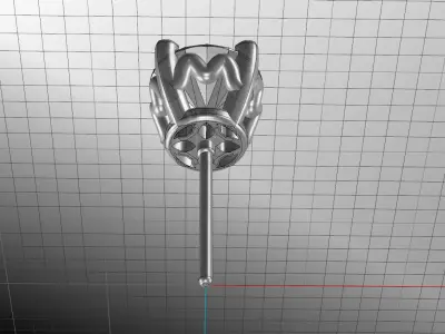 Fancy Flower Earring 3D print model