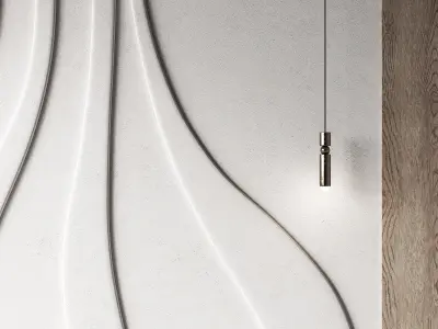 Modern wall composition Bedroom headboard kit 3D model