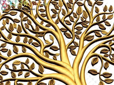 Tree stl model of life svg cut file 3D print model