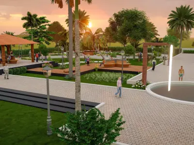 3D Garden 3D model