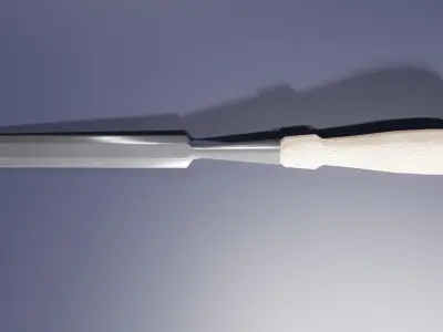 Woodworkers chisel Free low-poly 3D model