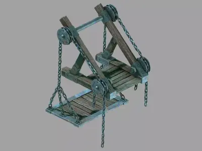 Game Underground Palace Entrance - Ladder 3D model