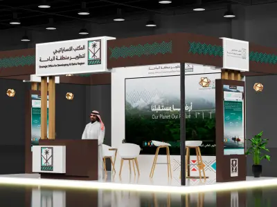 booth 6x4 open side  3D model