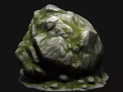 Rock Stone 7 Free low-poly 3D model