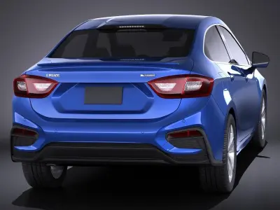 Chevrolet Cruze sedan 2016 VRAY 3D model