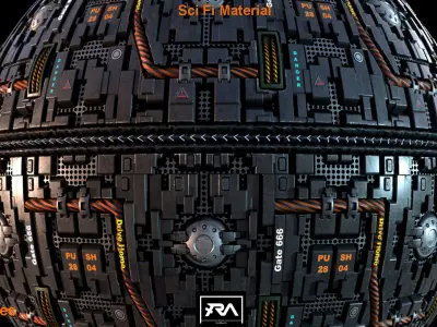 Sci Fi Material - Unreal Engine 4 Texture