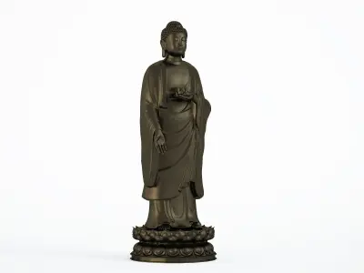 Buddha sculpture statue 3D model