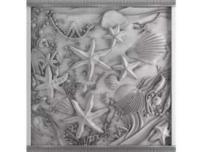 3D Wall Sculptures 03 3D model