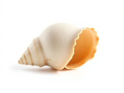 Natural Seashell Scalloped Edge Model Pack Low-poly 3D model