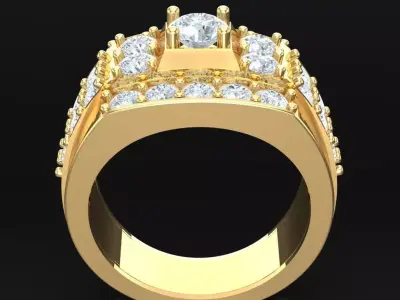 Luxury Men Rings Designs 4MR061 3D print model