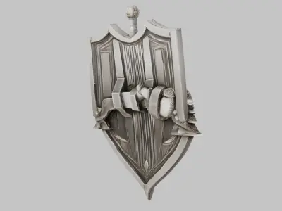  Knights Crest 3D model Low-poly 3D model