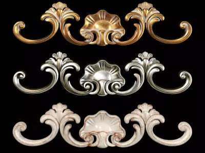 Classic carved 085 3D model