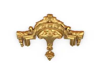 Classic carved decor ornament 386 3D model