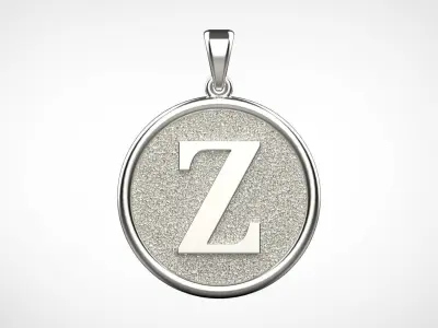 Pendant Letter Z N59 3D print model