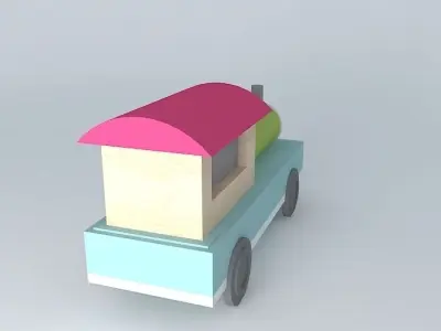 Toy train set - Mount and Play Free 3D model