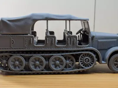 Sd Kfz 8 DB9 Zugkraftwagen 12t 3D print model