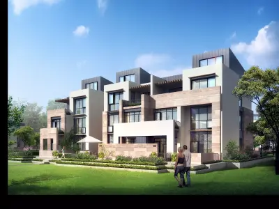 3D model of 2022 luxury fashion villa exterior 23 3D model