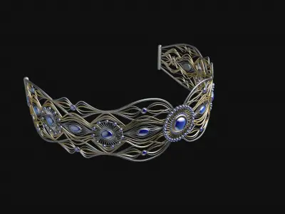 Tiara hair band  3D model
