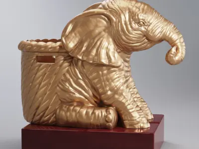 Baby Elephant   Free 3D print model