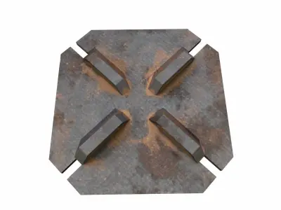 Tire Balancing Plate Low-poly 3D model