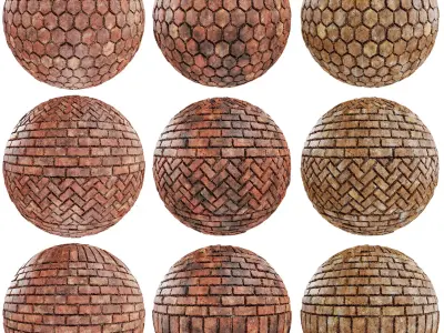 8K PBR Brick Wall Texture Collection Vol 06 Texture