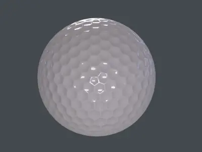 Golf Ball 3D Model Low-poly 3D model
