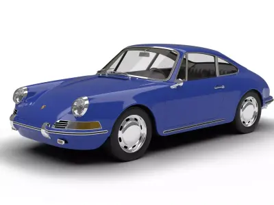 Porsche 911 1964 3d model  3D model