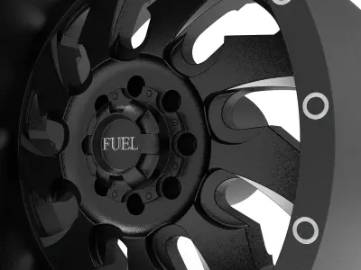 fuel off road REAR CLEAVER wheel 3d print model 3D print model