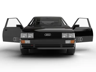 Audi Quattro UR 1980 HQ 3d model 3D model