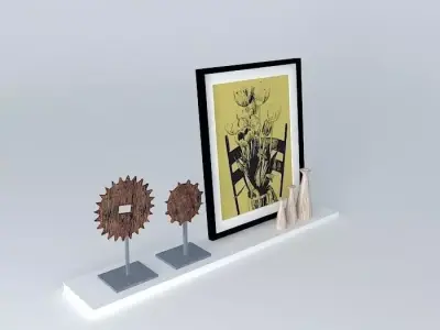 Decorative shelf Free 3D model