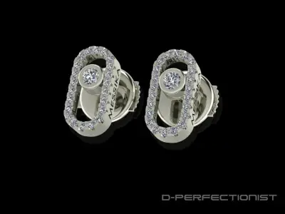 Messika Stud Earring - MOVE UNO 3D print model