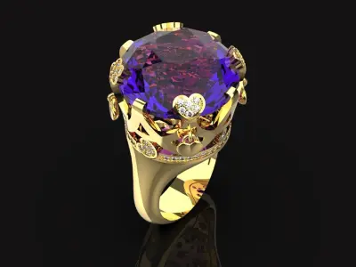 Pasqualo Bruno Sisso ring  3D print model