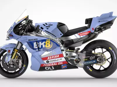 MotoGP Greseni Ducati Low-poly 3D model