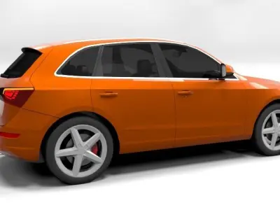 AUDI Q5 2009 LOWPOLY Low-poly 3D model
