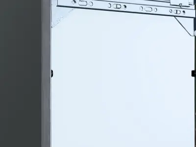 EKET Wallmounted shelving unit Low-poly 3D model