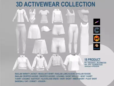 ACTIVEWEAR COLLECTION 3D model