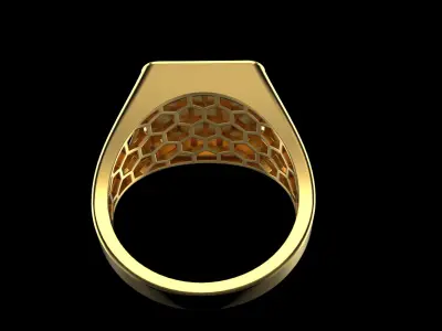 spades enamel playing card ring model 796 3D print model