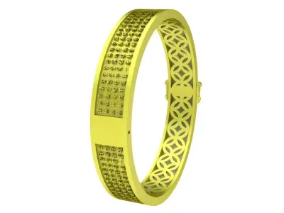 Luxury Pattern Bangle Bracelet Jewelry 3D Model 4154 3D print model