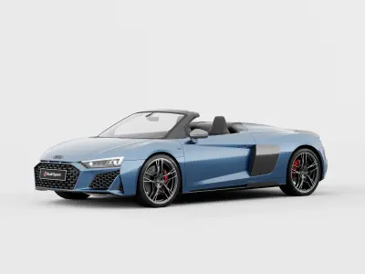 Audi R8 Spyder 2020 DETAILED INTERIOR 3D model