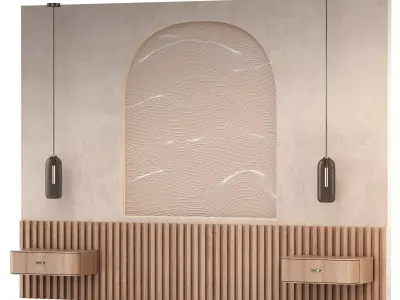 Headboard Wall Panel 3D model
