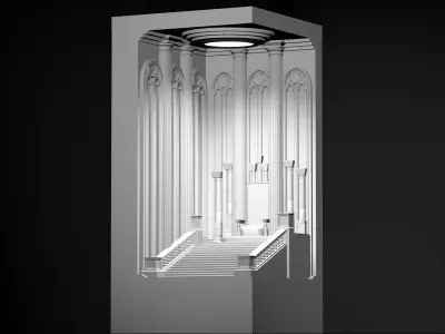 Table Lamp Miniature - For 3d print or concrete mold 3D print model