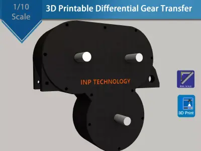 3D Printable Differential Gear Transfer 3D print model
