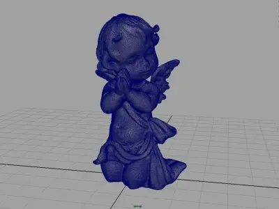 Angel 10 Low-poly 3D model