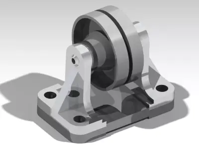 Generic Belt Conveyor Roller Support CAD Model  3D print model